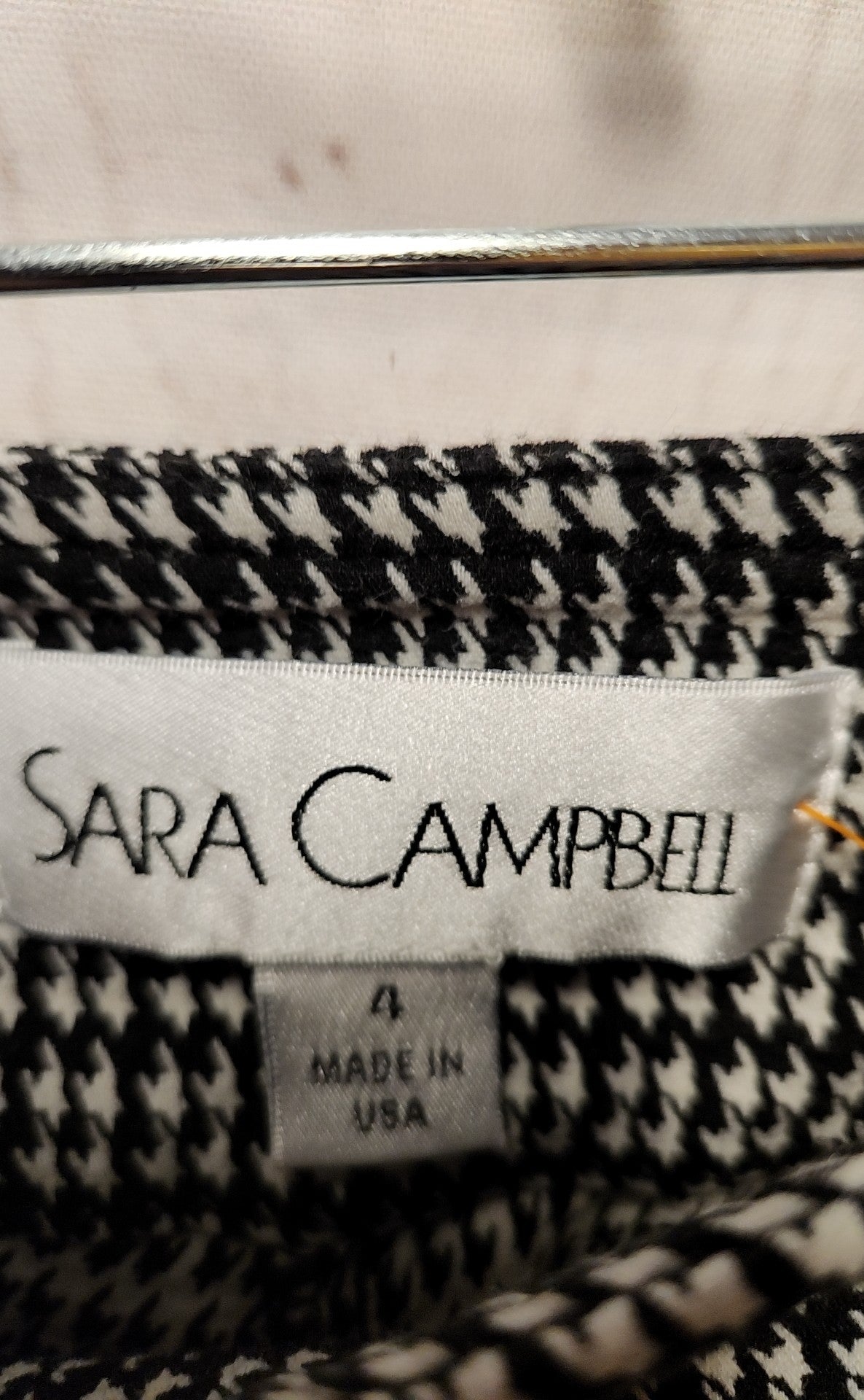 Sara Campbell Women's Size 4 Black & White Pants