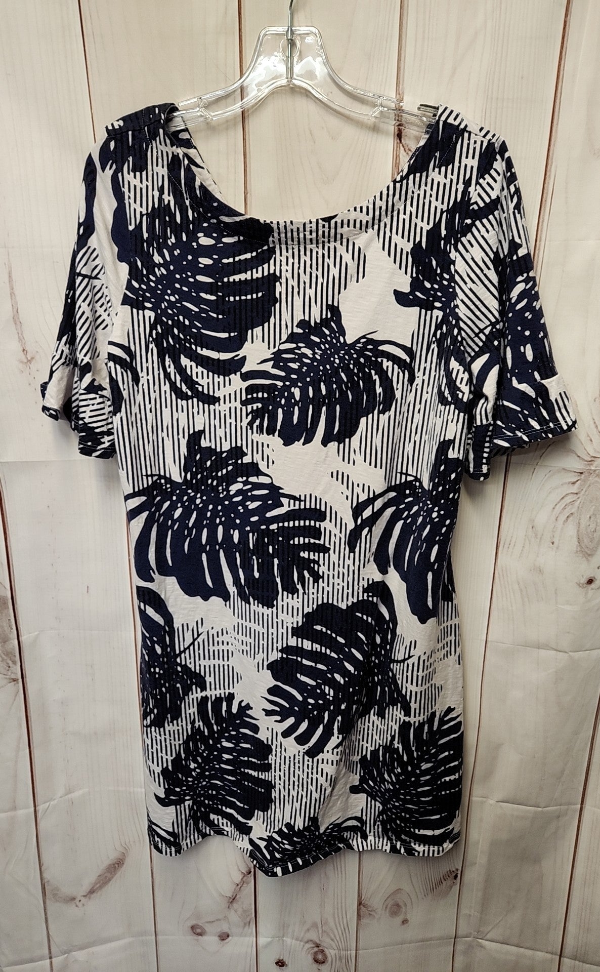 Tommy Bahama Women's Size L White & Blue Floral Dress