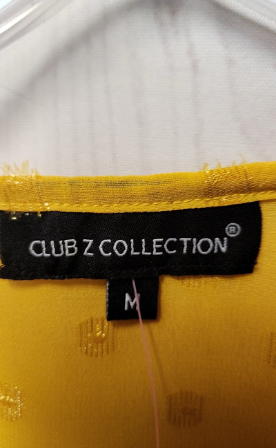 Club Z Collection Women's Size M Yellow Cover-Up
