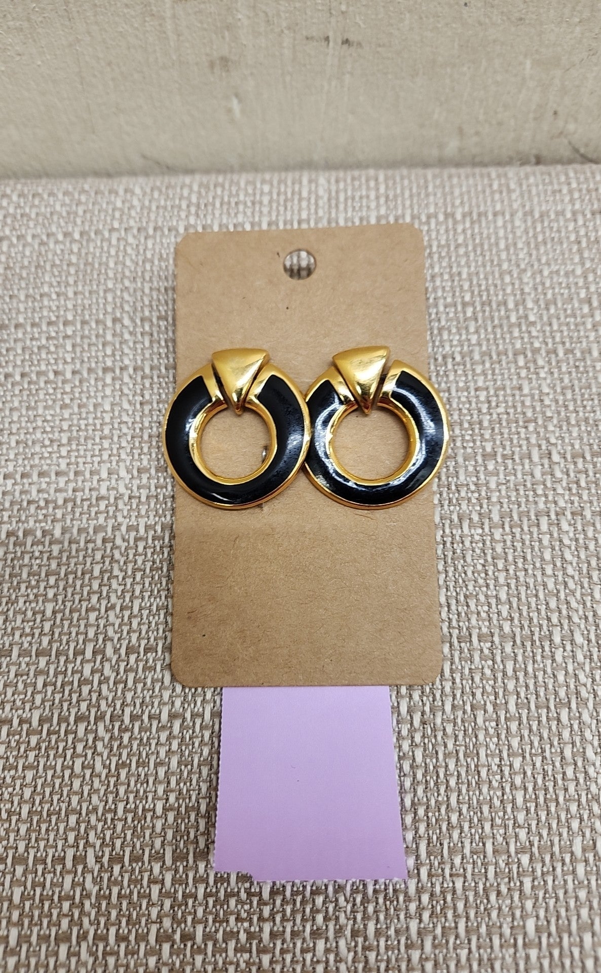 Black & Gold Earrings
