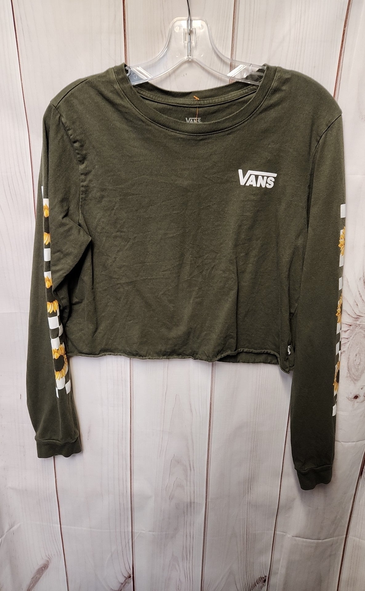 Vans Women's Size L Green Short Sleeve Top