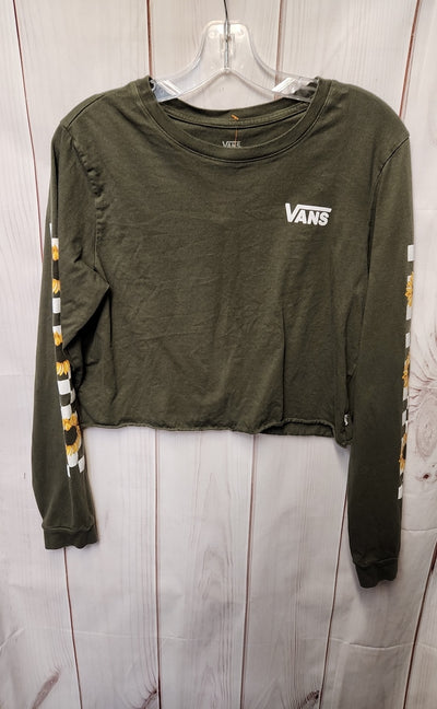 Vans Women's Size L Green Short Sleeve Top