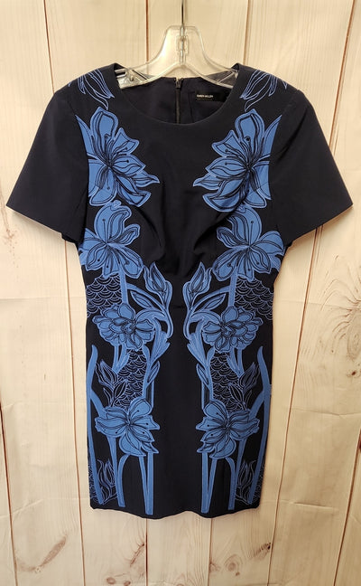 Karen Millen Women's Size 6 Navy Floral Dress