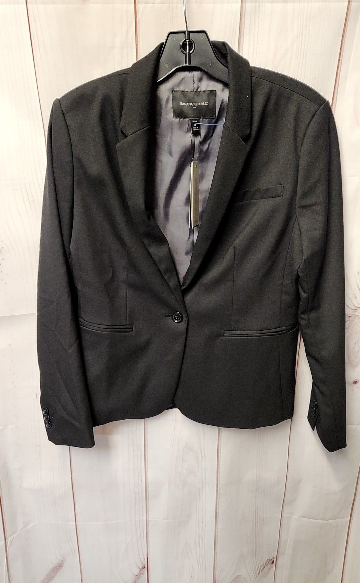 NWT Banana Republic Women's Size 8 Petite Black Blazer