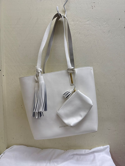 Joy & Iman White Purse Bag