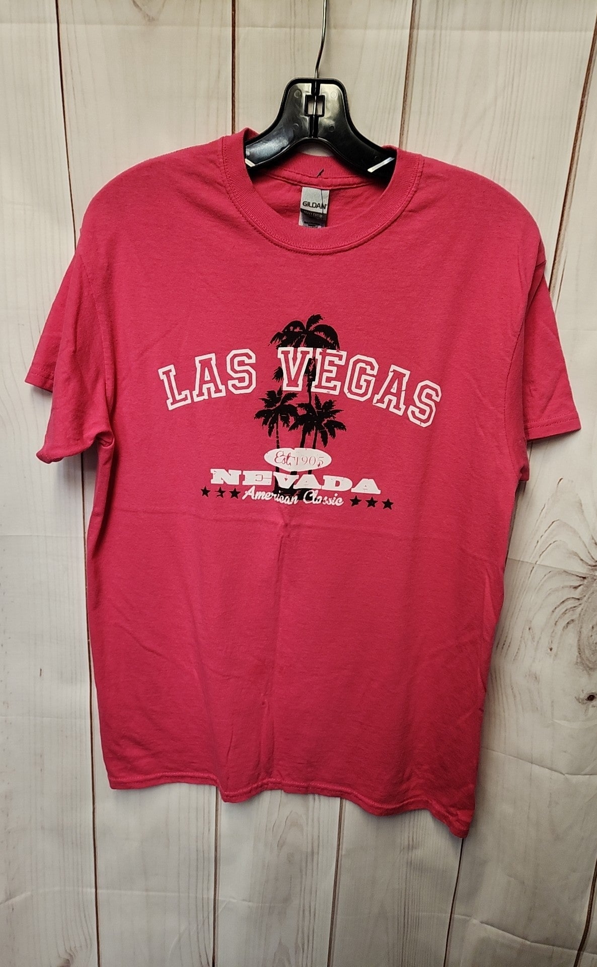 Las Vegas Women's Size M Pink Short Sleeve Top