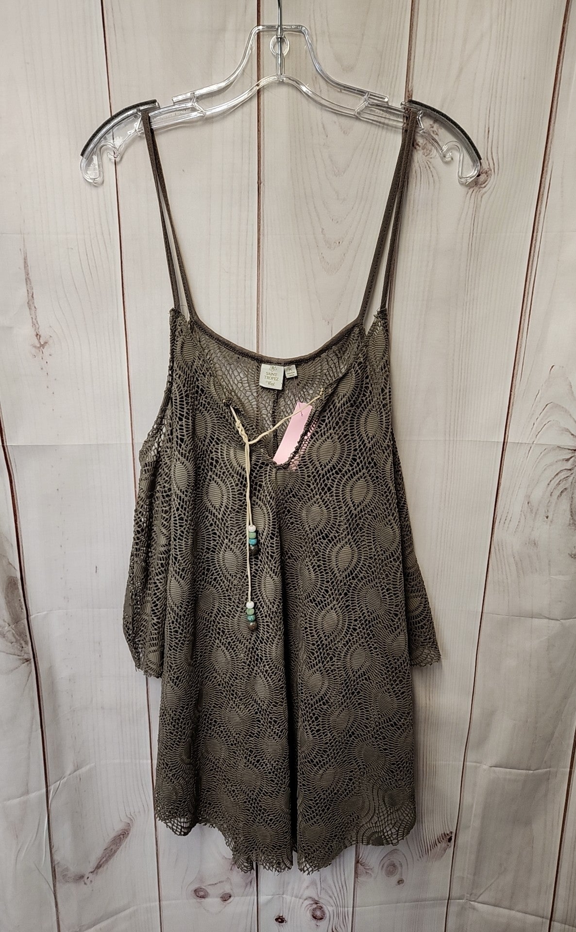 Saint Tropez West Women's Size M Brown Sleeveless Top