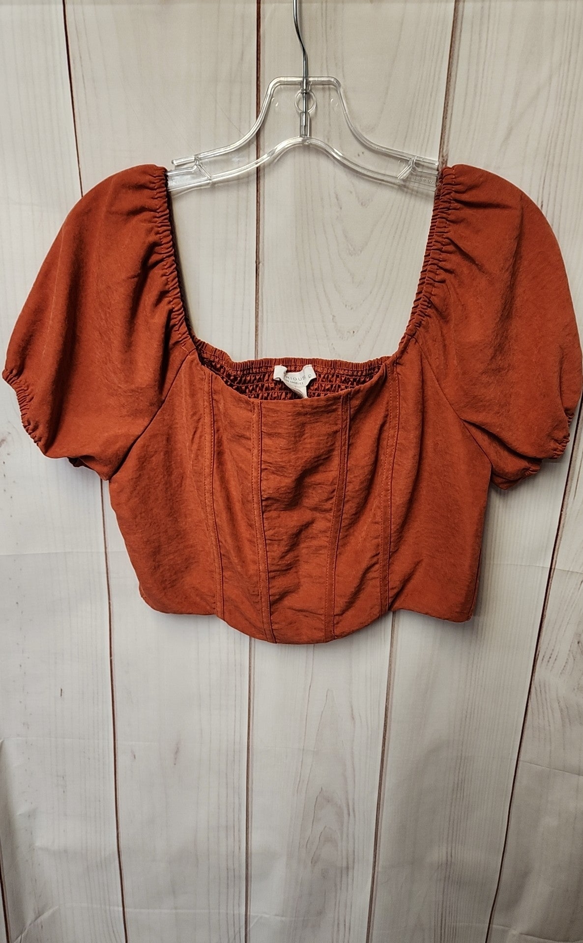 Kirious Women's Size L Orange Short Sleeve Top