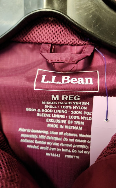 LL Bean Women's Size M Purple Raincoat