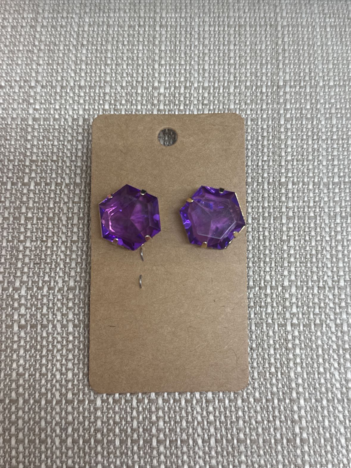 Purple Stud Earrings