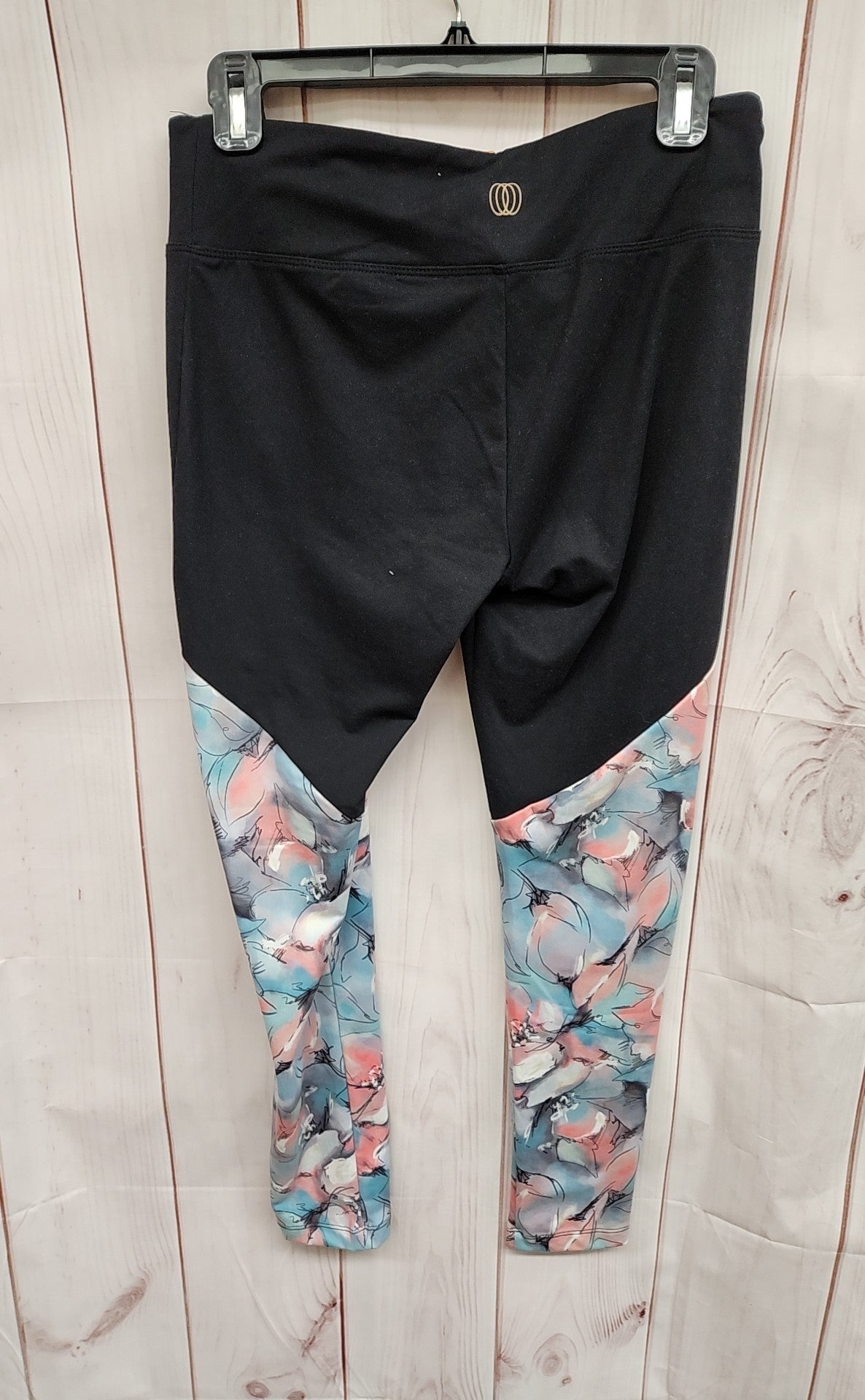 Balance Women's Size L Black Floral Leggings
