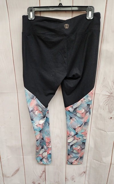 Balance Women's Size L Black Floral Leggings