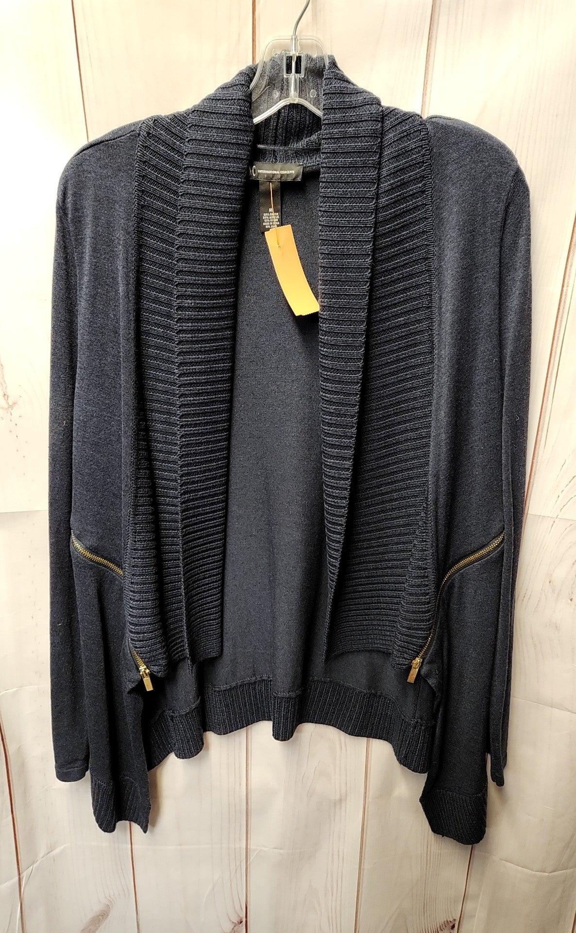 INC Women's Size M Navy Cardigan