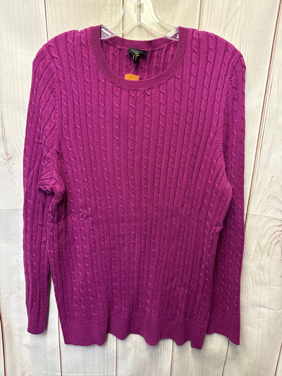 Talbots Women's Size 2X Purple Sweater