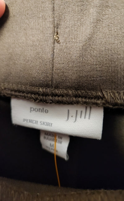 J Jill Women's Size M Petite Brown Skirt