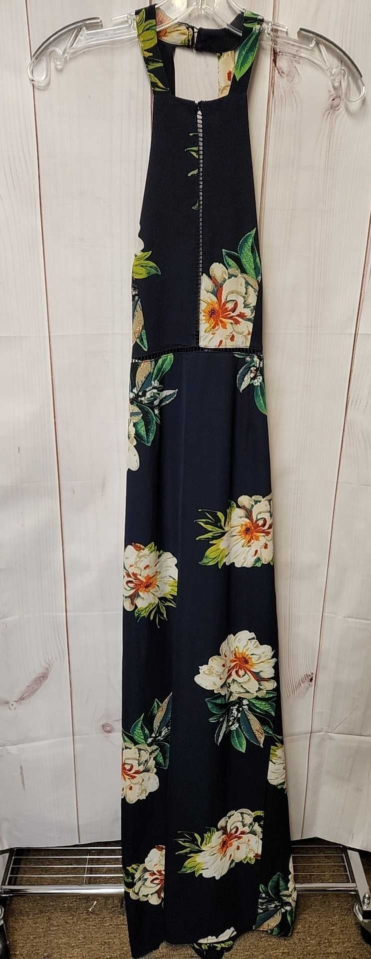 NLW Women's Size M Navy Floral Dress