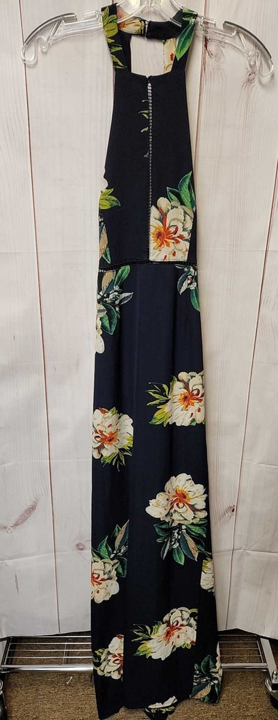 NLW Women's Size M Navy Floral Dress