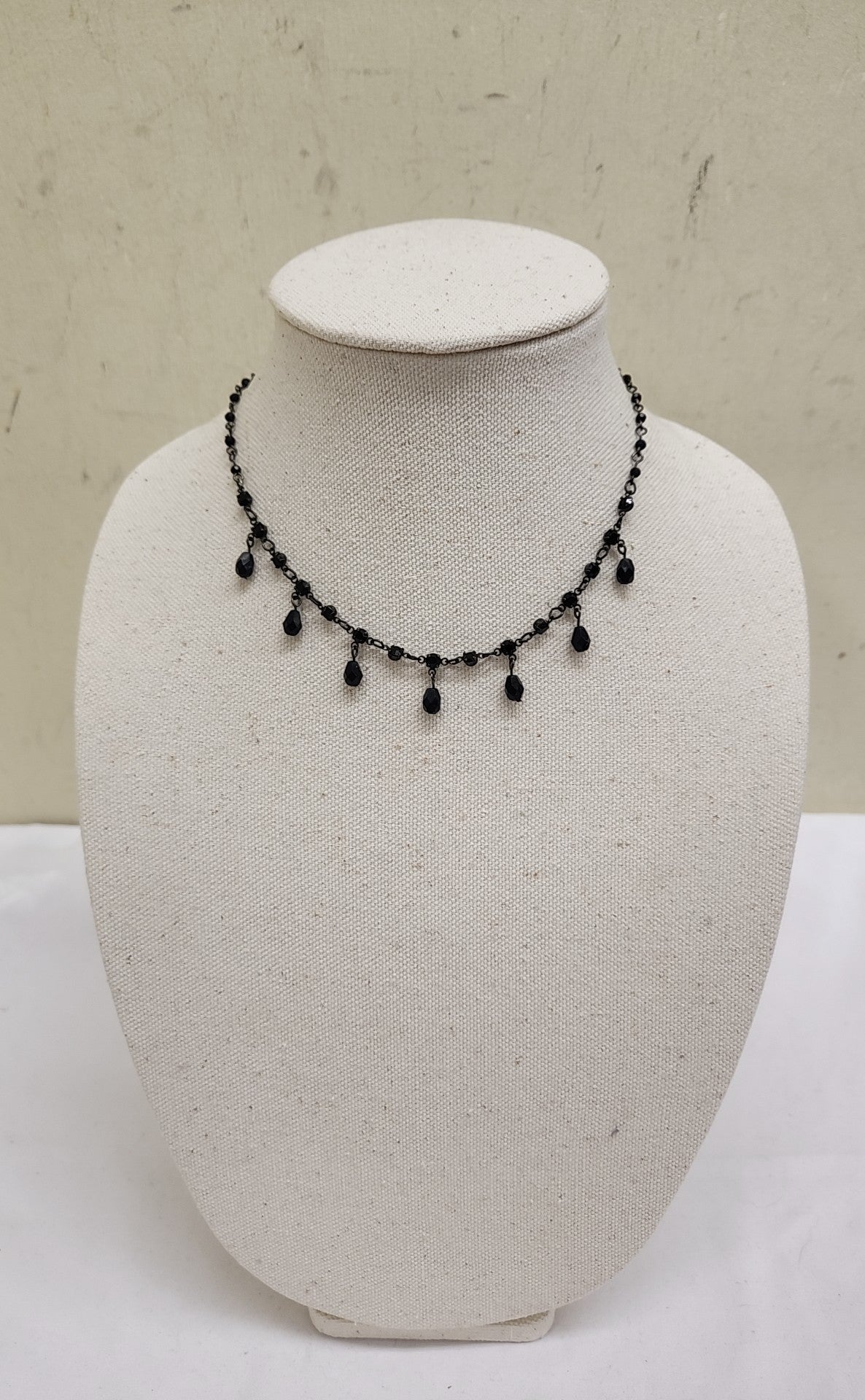Black Beaded Necklace