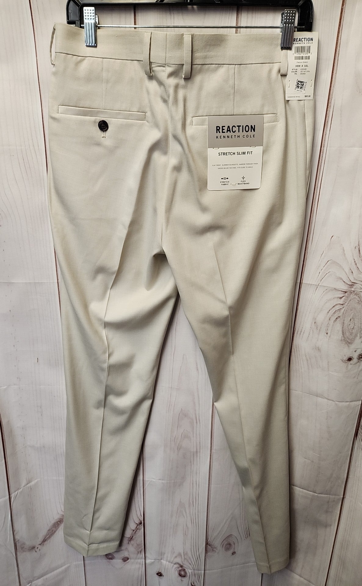 NWT Reaction Kenneth Cole Men's Size 30x32 Beige Pants