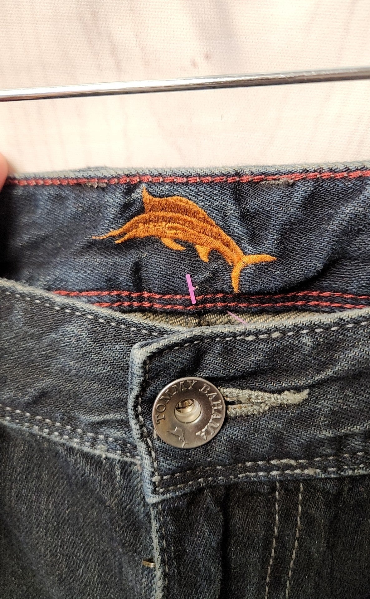 Tommy Bahama Men's Size 40x32 Blue Jeans Cayman Island Relaxed