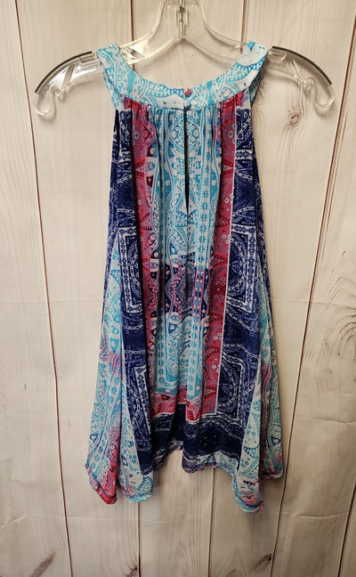 NWT INC Women's Size XL Blue Sleeveless Top