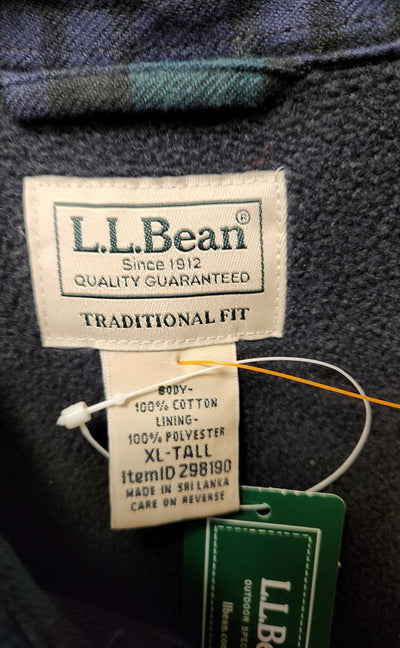 LL Bean Men's Size XL Navy Jacket