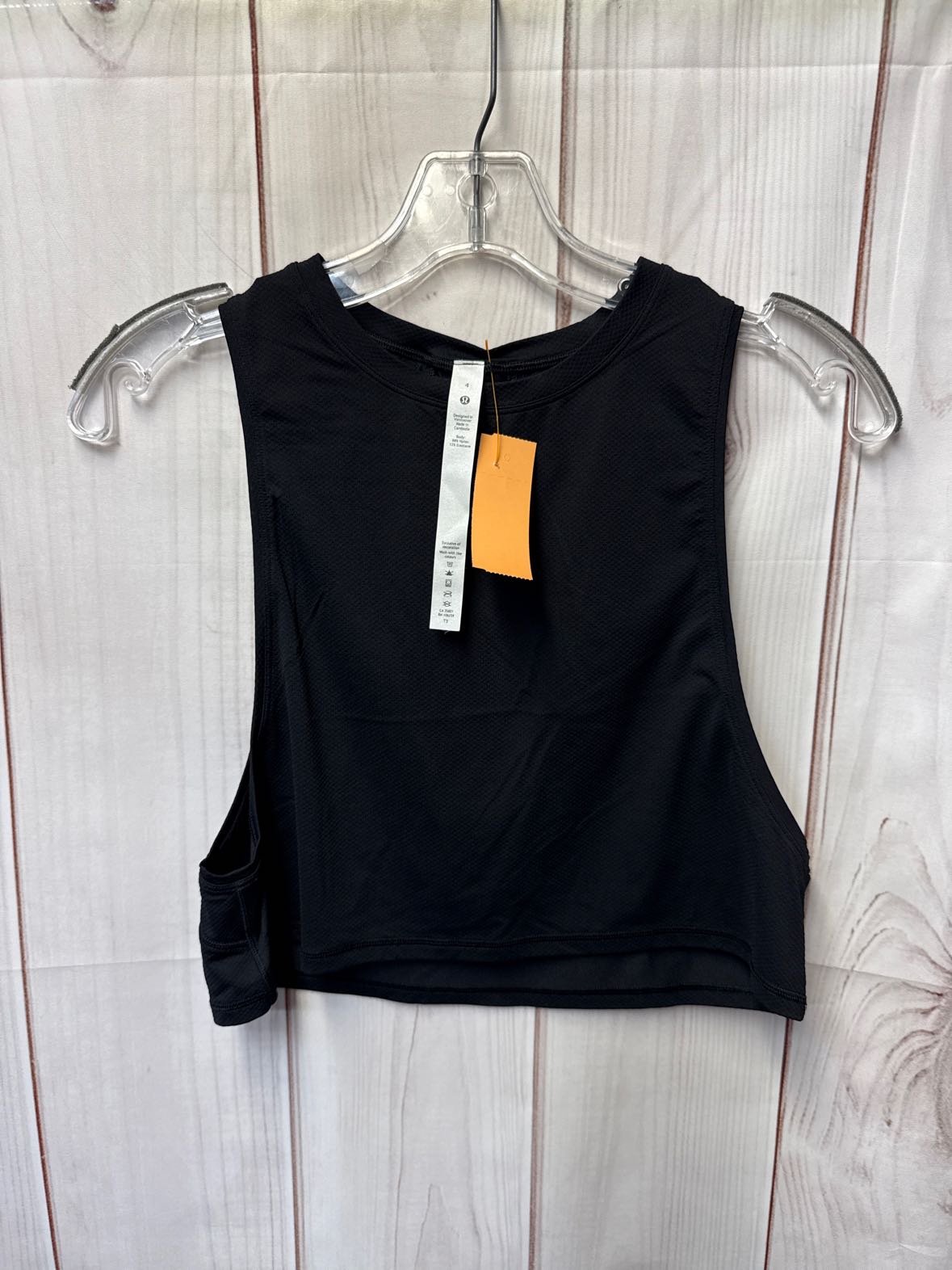 Lululemon Women's Size 4 Black Sleeveless Top