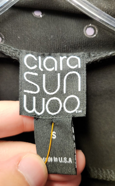 NWT Clara Sun Woo Women's Size S Black Cardigan