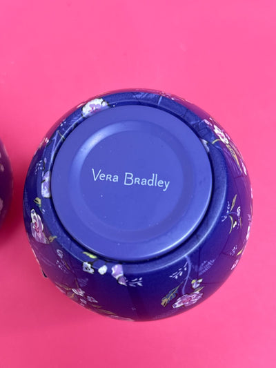 2PCS Vera Bradley Purple Travel Mugs