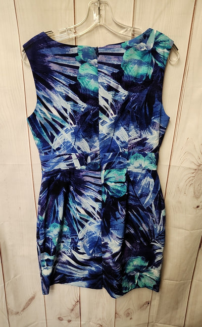 Connected Women's Size 10 Petite Blue Dress