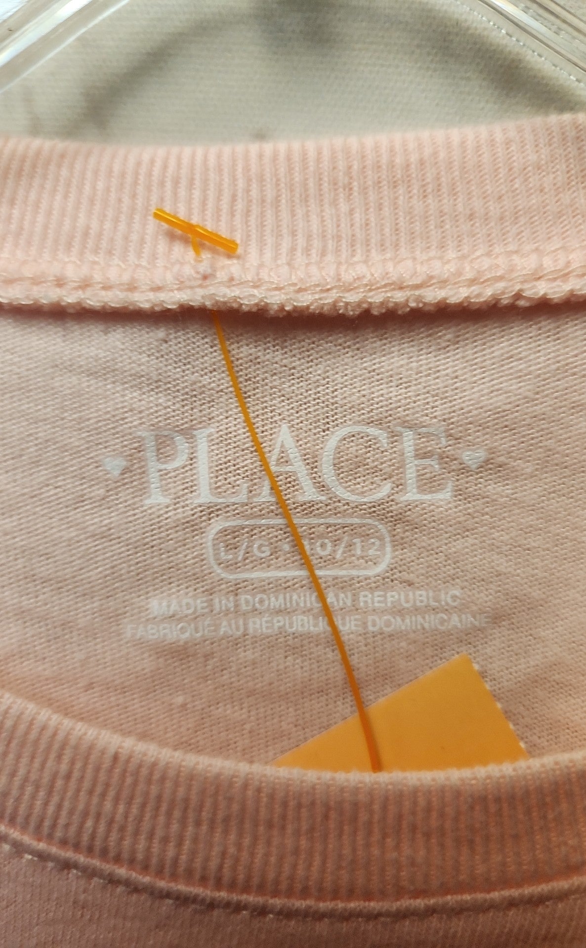 NWT Place Girl's Size 10/12 Pink Shirt