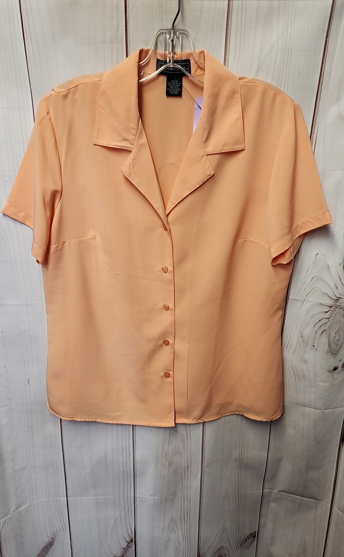 Elementz Women's Size M Orange Short Sleeve Top