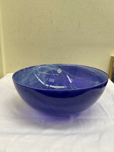 Vidrios San Miguel Recycled Art Blue Glass Bowl