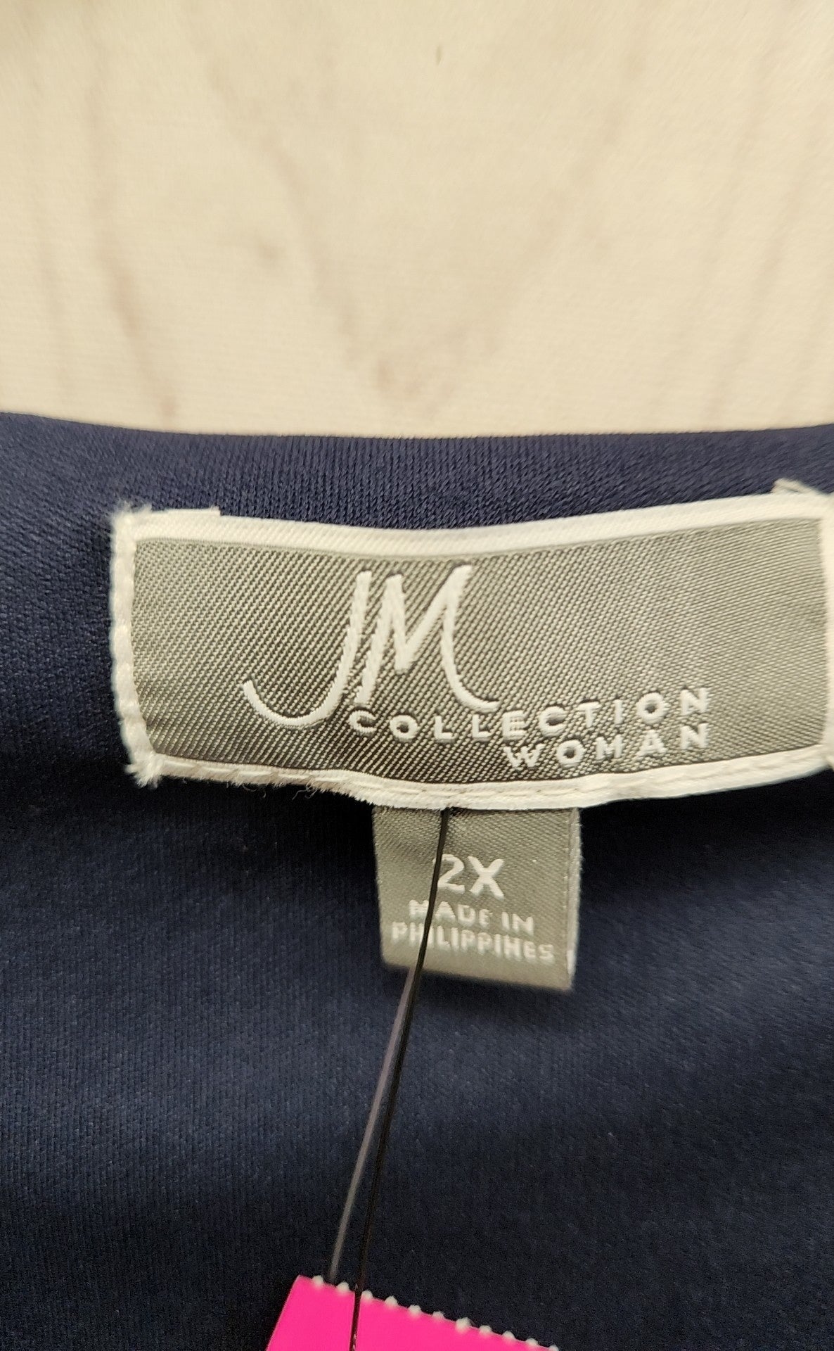 JM Collection Women's Size 2X Navy Dress