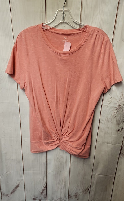 Talbots Women's Size L Peach Short Sleeve Top