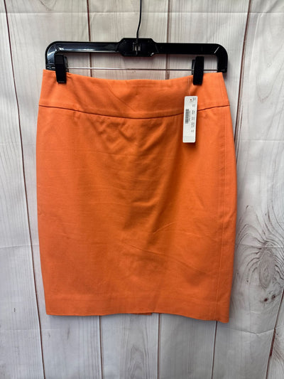 NWT J Crew Women's Size 6 Petite Orange Skirt