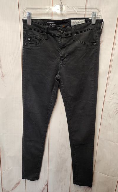AG Adriano Goldschmied Women's Size 27 (3-4) Black Jeans The Abbey Ankle