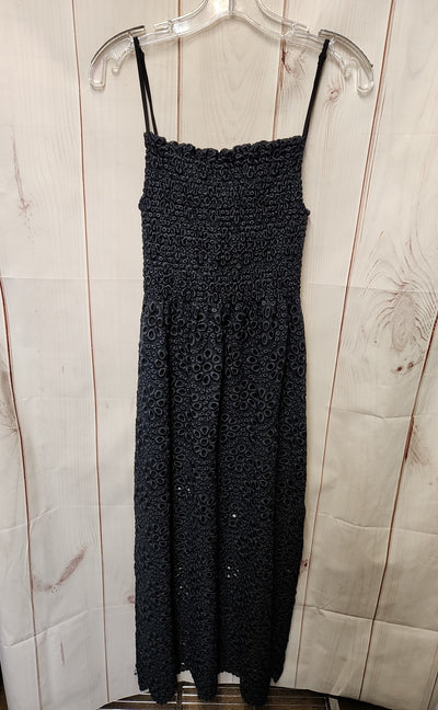 Hill House Home The Nap Dress Women's Size S Black Dress The scallop Lace Isabel
