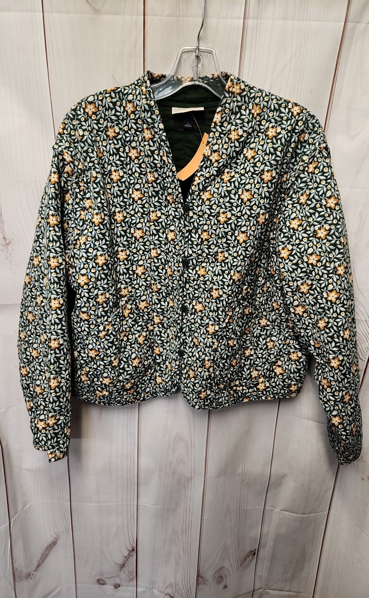 Universal Thread Women's Size L Green Floral Jacket