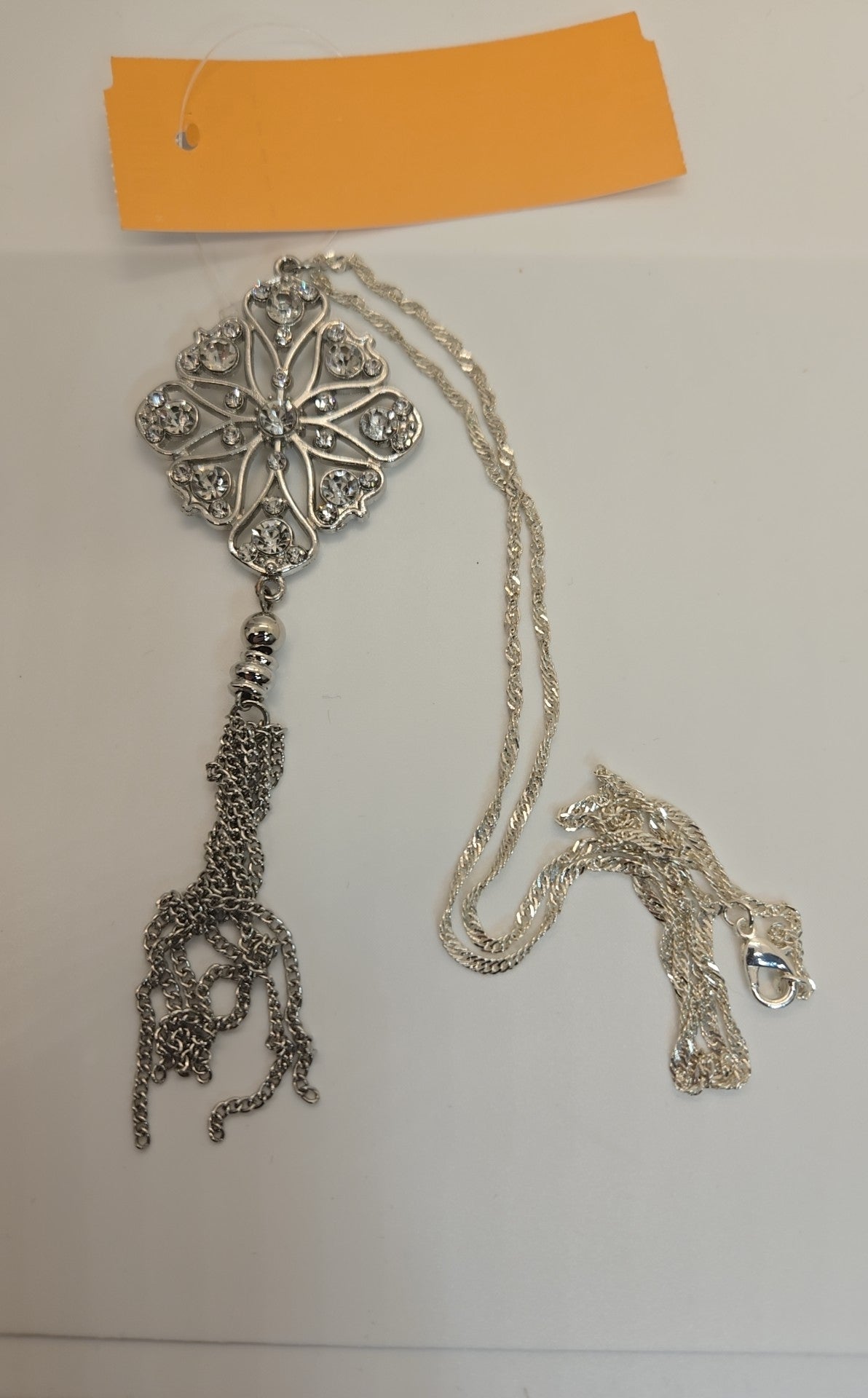 Silver Rhinestone Necklace