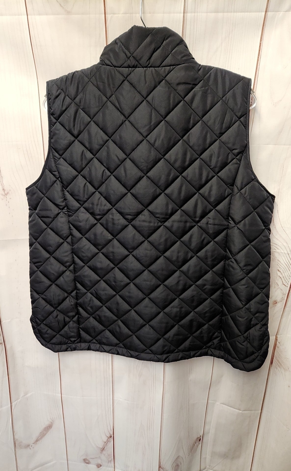 Lands End Women's Size L Petite Black Vest