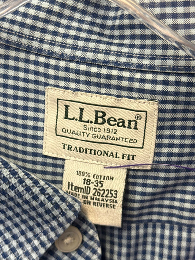 LL Bean Men's Size XL Blue Shirt