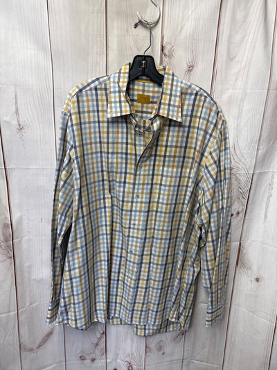 Robert Talbott Men's Size XL Yellow Shirt