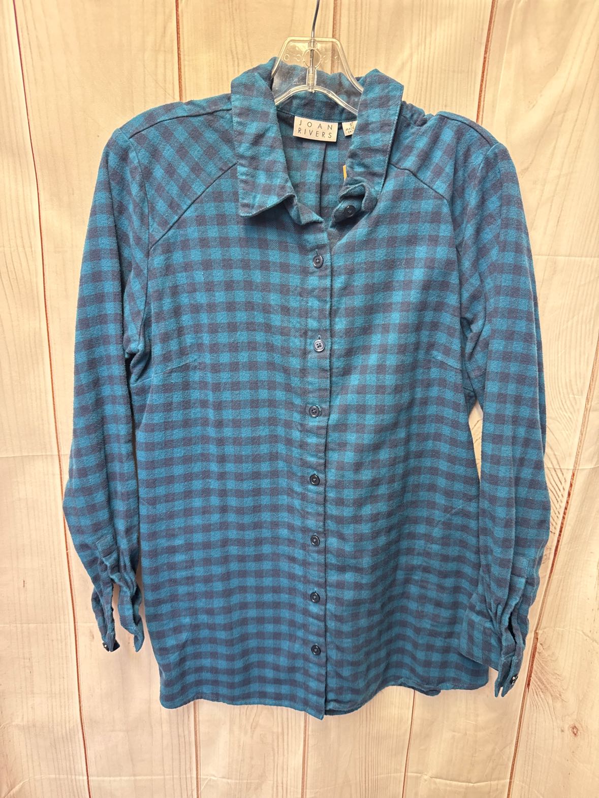 Joan Rivers Women's Size S Blue Long Sleeve Top