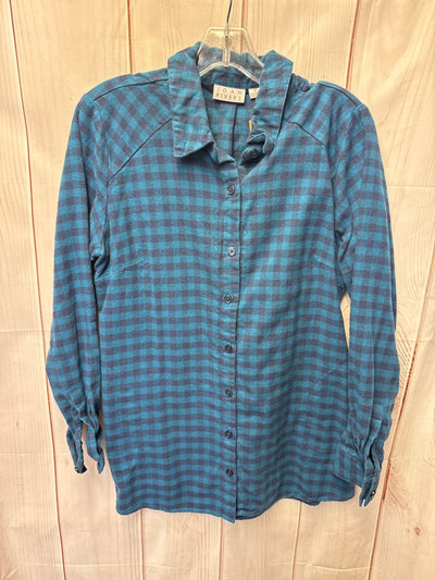 Joan Rivers Women's Size S Blue Long Sleeve Top