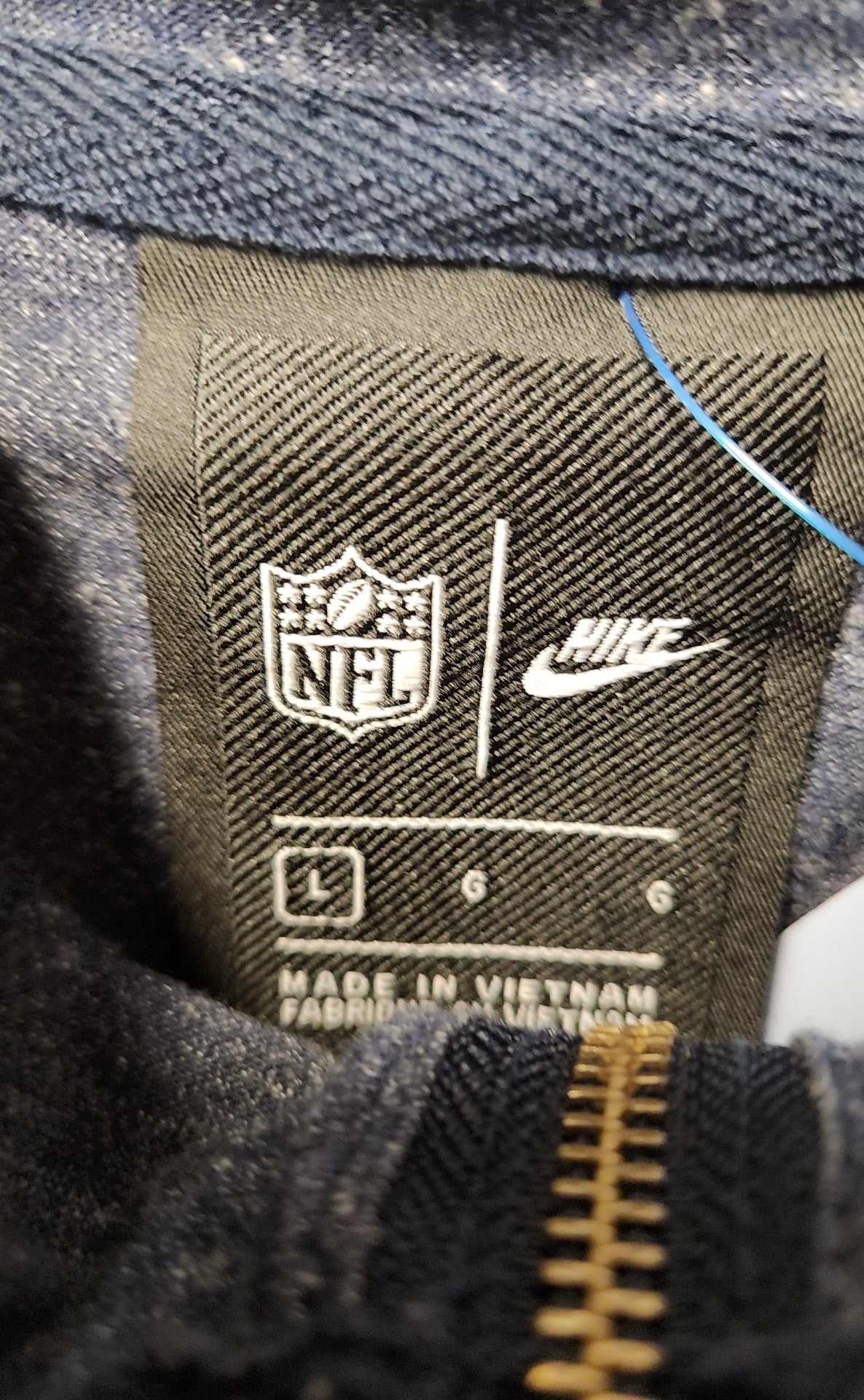 New England Patriots NFL Women's Size L Blue & Gray Jacket