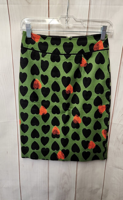 Maeve Anthropologie Women's Size 0 Green Skirt