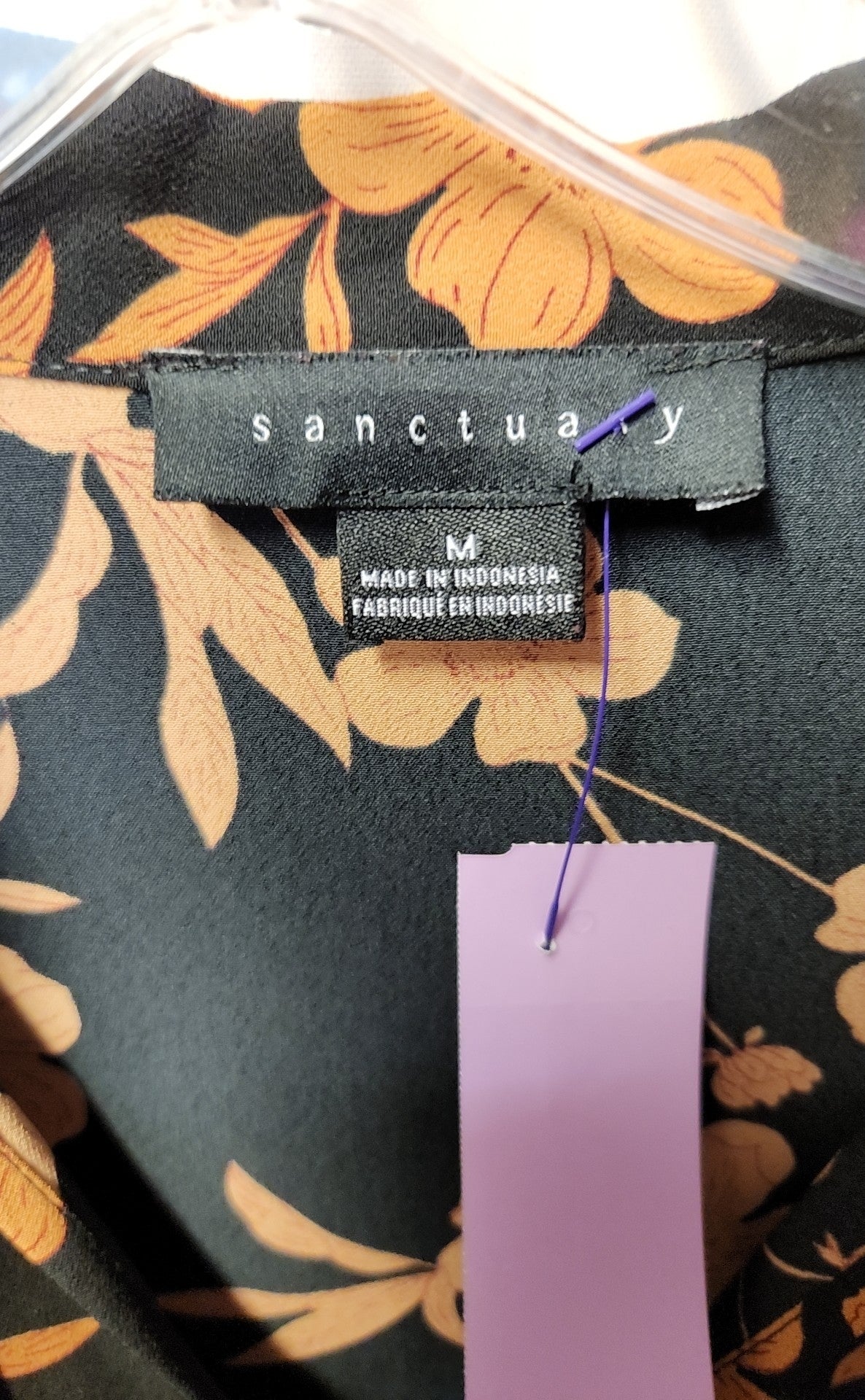 Sanctuary Women's Size M Black Floral Dress