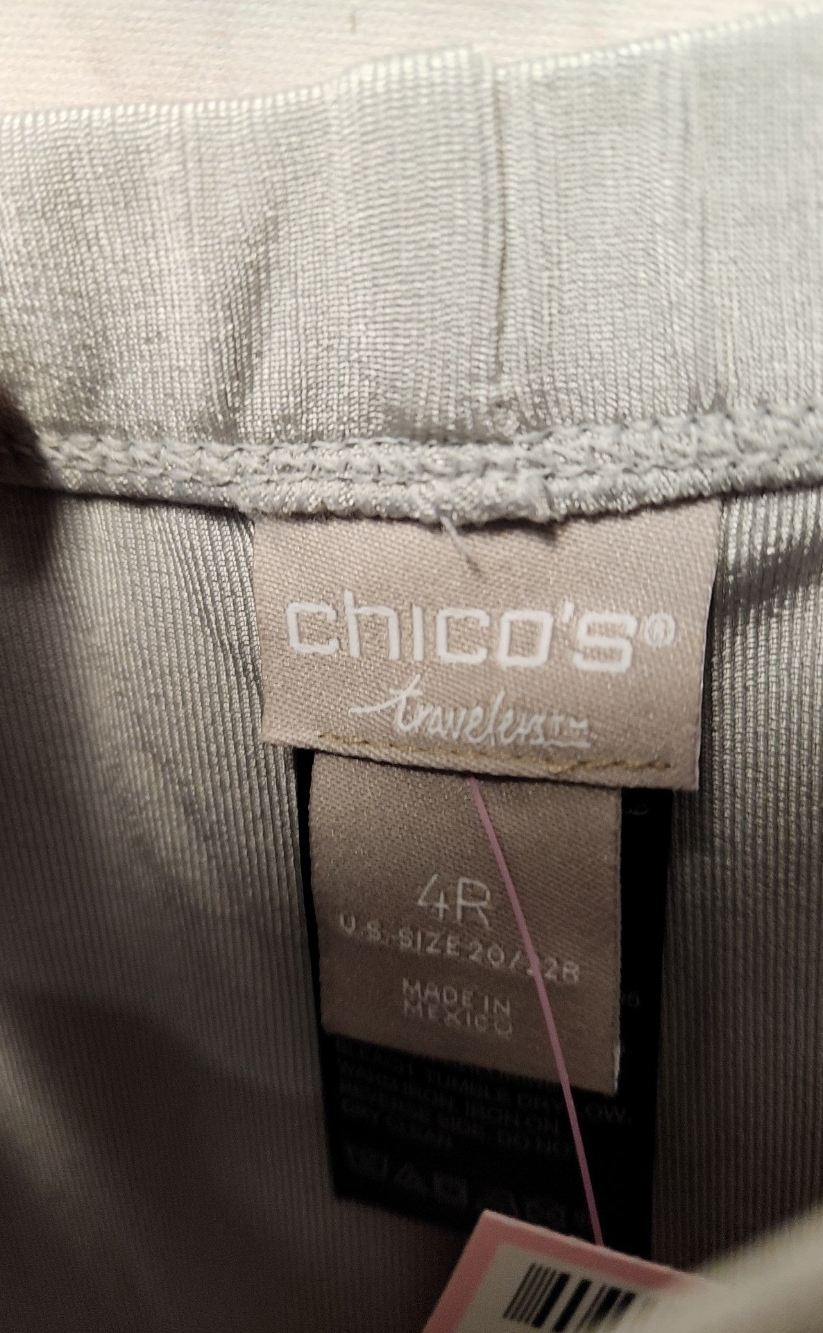 Chico's Women's Size 4 = US 20/22 Gray Pants