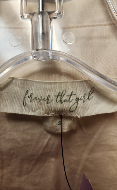 Forever That Girl Women's Size S Peach Short Sleeve Top